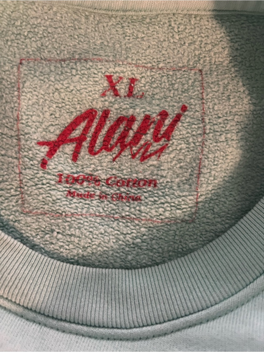 Limited Edition Alani Nu Cherry Twist Mint Green Sweatshirt - Picture 3 of 3